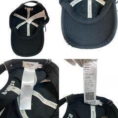 セリーヌ CELINE キャップ トリオンフ ブラックの画像