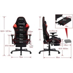 VESTEX ゲーミングチェア ブラックの画像