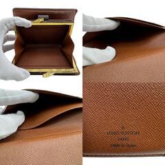 ルイヴィトン LOUIS VUITTON 二つ折り財布 モノグラム ポルトモネ ビエ ヴィエノワ M61663 ブラウンの画像