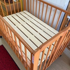 キンタロー◆2WAY シンプルS◆棚に返信するベビーベッド◆定価44000円◆取扱説明書付【こちらは店舗です。浜村鹿野温泉ICから3分 買取本舗 宮本リサイクル 営業時間9～19時 定休日水曜のみ←連絡できませんm(_ _)m】の画像