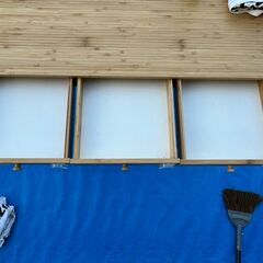 🪑シンプル木目デスク✨収納引き出し付き！の画像