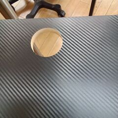 ★ジモティ割あり★ ブラック PCデスク ブラック H76×D60×W80 クリーニング済み TK7323の画像