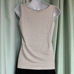 INDIVI  ストライプ タンクトップ 38⭐︎の画像