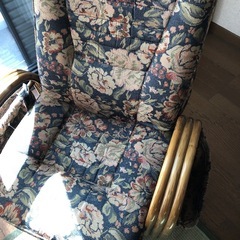 籐の椅子の画像