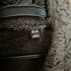 【メンズ】　ユニクロ　黒　ボアフリース　Lの画像