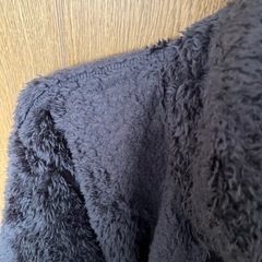 【メンズ】　ユニクロ　黒　ボアフリース　Lの画像