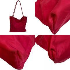 プラダ PRADA トートバッグ 三角ロゴプレート ピンクの画像