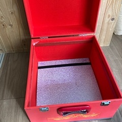 金具付き　箱　赤色の画像