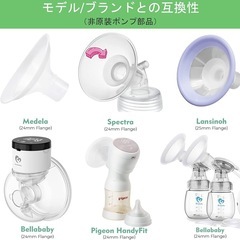 medela 搾乳器 + フランジインサート + Pigeon 乳頭保護器 Sの画像
