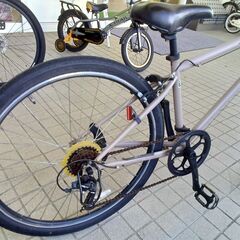 リユースのサカイ栃木店★ジモティ割あり★  ギア付き自転車 26インチ ピンクベージュ クリーニング済み TC11627の画像