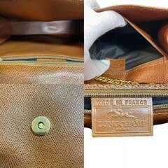 ロンシャン Longchamp ショルダーバッグ チェーン ポーチ ハンド クラッチバッグ ブラウンの画像