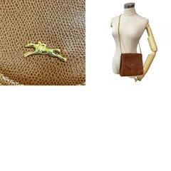 ロンシャン Longchamp ショルダーバッグ チェーン ポーチ ハンド クラッチバッグ ブラウンの画像