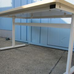 会議テーブル　T字脚　1400ｘ800ｘ700　木目チークの画像