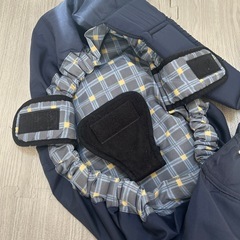 抱っこひも スリング ネイビー チェック柄の画像