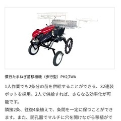 ヤンマー　野菜苗植えの画像