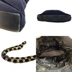 サルヴァトーレフェラガモ Salvatore Ferragamo トートバッグ ヴァラリボン チェーン ネイビーの画像