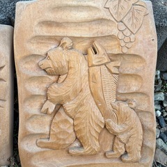 木彫りの飾りの画像