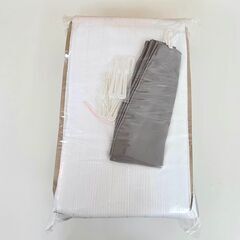 2サイズセットで統一感◎ スモークグレー 幅100×110＆200cmの画像