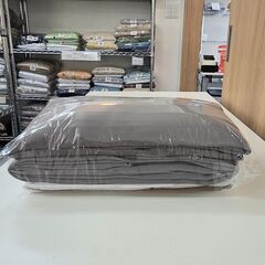 2サイズセットで統一感◎ スモークグレー 幅100×110＆200cmの画像