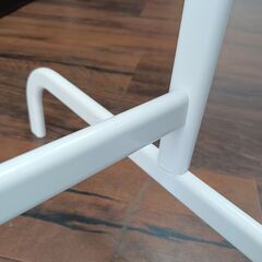 IKEA　ハンガーラック　白　ホワイト　シンプル　衣類収納　サイズ（約）幅99×奥46×高152　　■近隣配送無料 買取GO‼　栄和店の画像