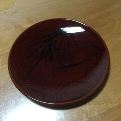 【引き取り限定。置き配。越前市】お茶うけ皿　黒の画像