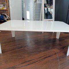 NITORI　ニトリ　ローテーブル　折りたたみ　折り畳み式　鏡面　テーブル　サイズ（約）幅90×奥60×高32　　■近隣配送無料 買取GO‼　栄和店の画像