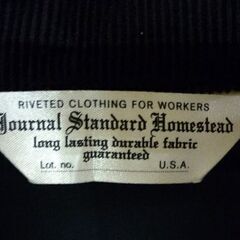 ☆JOURNAL STANDARD HOMESTEAD ミリタリージャケット アウター ブラック コットン100％ フード付き メンズ 黒 札幌市 豊平区 平岸店の画像