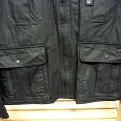 ☆JOURNAL STANDARD HOMESTEAD ミリタリージャケット アウター ブラック コットン100％ フード付き メンズ 黒 札幌市 豊平区 平岸店の画像