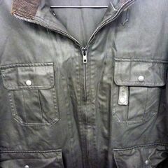 ☆JOURNAL STANDARD HOMESTEAD ミリタリージャケット アウター ブラック コットン100％ フード付き メンズ 黒 札幌市 豊平区 平岸店の画像