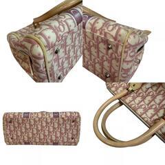 クリスチャンディオール Christian Dior ハンドバッグ トロッター フラワー ピンクの画像