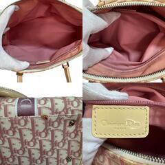 クリスチャンディオール Christian Dior ハンドバッグ トロッター フラワー ピンクの画像