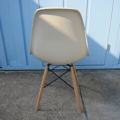 シェルチェア　木目ホワイト　　の画像