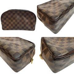 ルイヴィトン LOUIS VUITTON セカンドバッグ ダミエ トゥルーストワレット25 N47624 ブラウンの画像