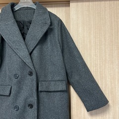 grl ミドル丈チェスターコート　at2130 グレーの画像