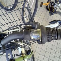 リユースのサカイ栃木店★ジモティ割あり★  ギア付き自転車 26インチ グリーン クリーニング済み TC11629の画像