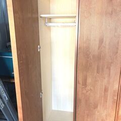 府中家具■ワードロープ■クローゼット  大容量 木目 調 クローゼットダンス 家具の画像