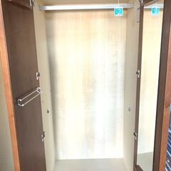 府中家具■ワードロープ■クローゼット  大容量 木目 調 クローゼットダンス 家具の画像