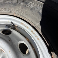 軽自動車　タイヤ、ホイールセット１本 の画像