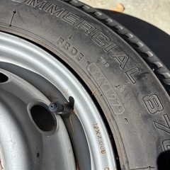 軽自動車　タイヤ、ホイールセット１本 の画像