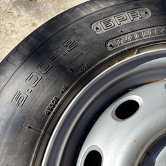軽自動車　タイヤ、ホイールセット１本 の画像