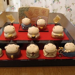 ひな人形 /ひな祭り/ふんわり三段飾りの画像