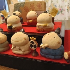 ひな人形 /ひな祭り/ふんわり三段飾りの画像