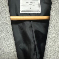 コート2着　コムサ濃茶　ブラウニーライトグレーの画像