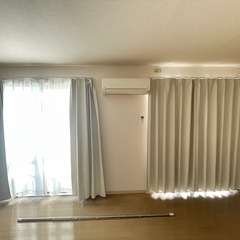 ニトリ遮光1級カーテン＆遮熱・遮像レース 8枚セットの画像