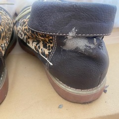 ヒョウ柄の靴の画像