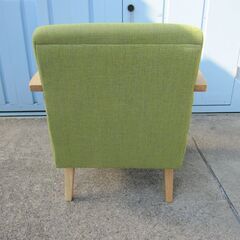 1人用ソファ　グリーン　610ｘ600ｘ700ｘＳＨ３９０の画像