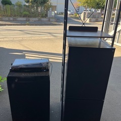 【新生活応援セット　2023年製】ニトリ 6kg 全自動洗濯機 &ニトリ　冷蔵冷凍庫140L & 家電ラック(TA001 107 BK)の画像