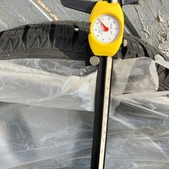 スチールホイール ホンダ純正ホイールキャップ スタッドレスタイヤ付き 4本セット の画像