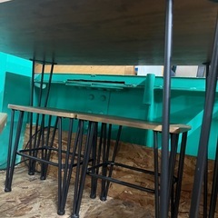 ジャングルジャングル貝塚店　4人掛けダイニングセット　椅子4脚　食卓　中古　リユース　貝塚市　二色浜の画像