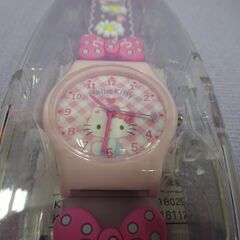 ( E-24 )ハローキティ 腕時計 ラバーウォッチ サンリオ 女の子 レディース かわいい 未使用 長期保管品 動作確認済みの画像